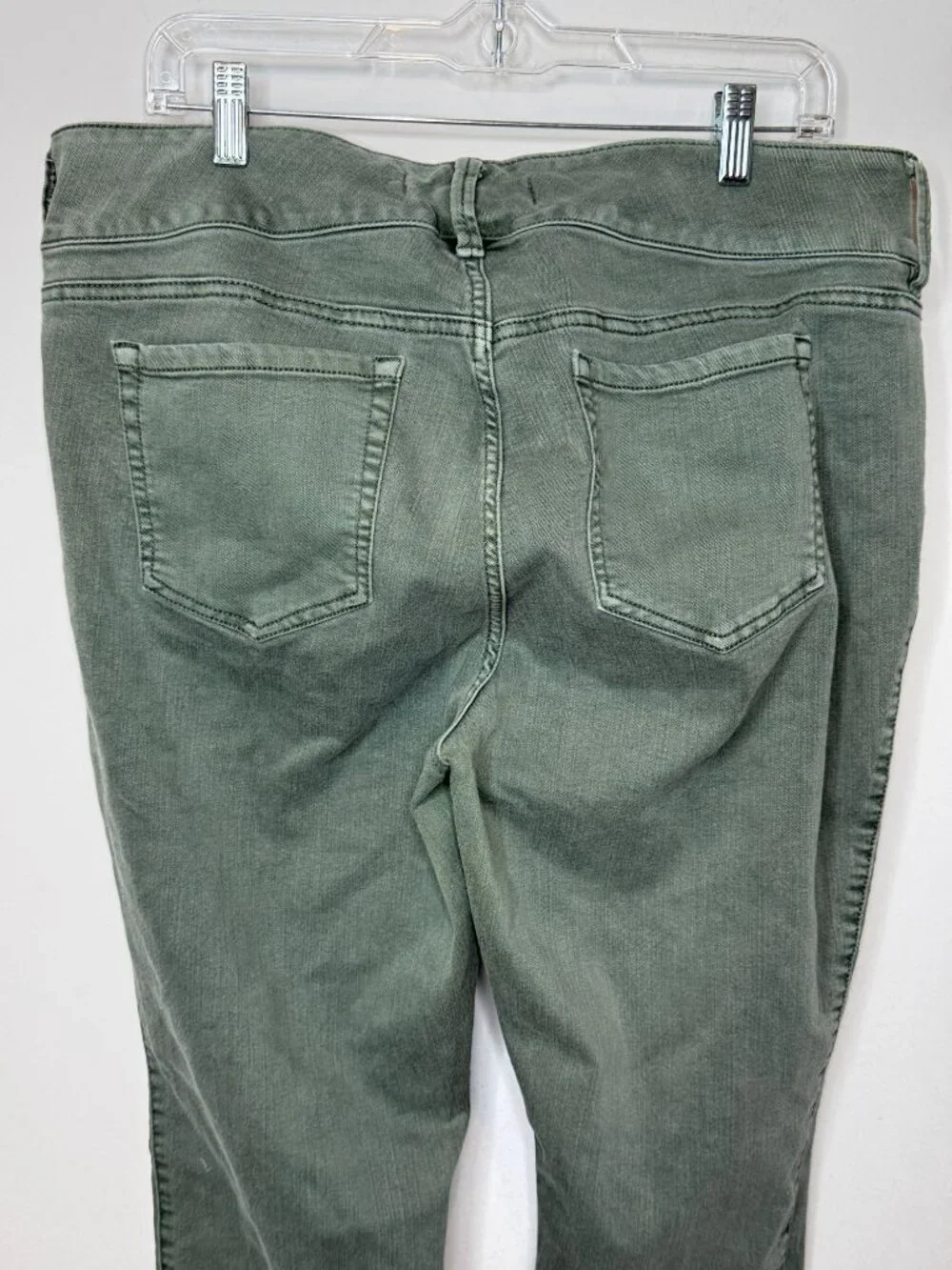 Torrid Jegging Jeans Womens 18R Green Zip Pocket Stretch Skinny High Rise - Picture 8 of 14